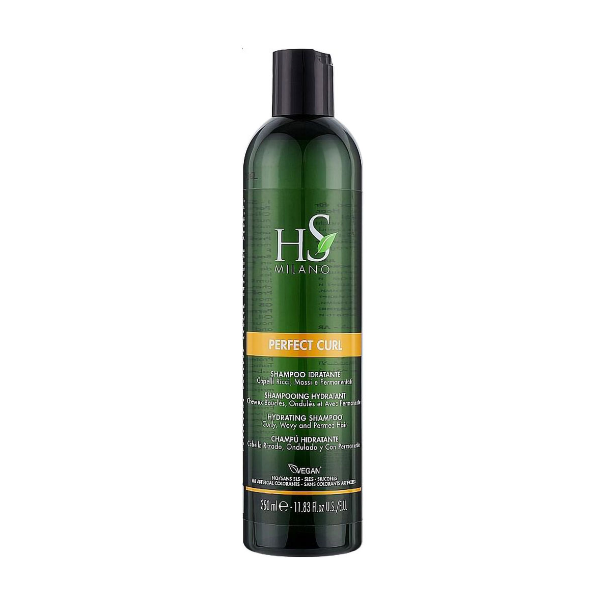 Безсульфатний шампунь HS Milano Perfect Curl Hydrating Shampoo для кучерявого та хвилястого волосся, 350 мл